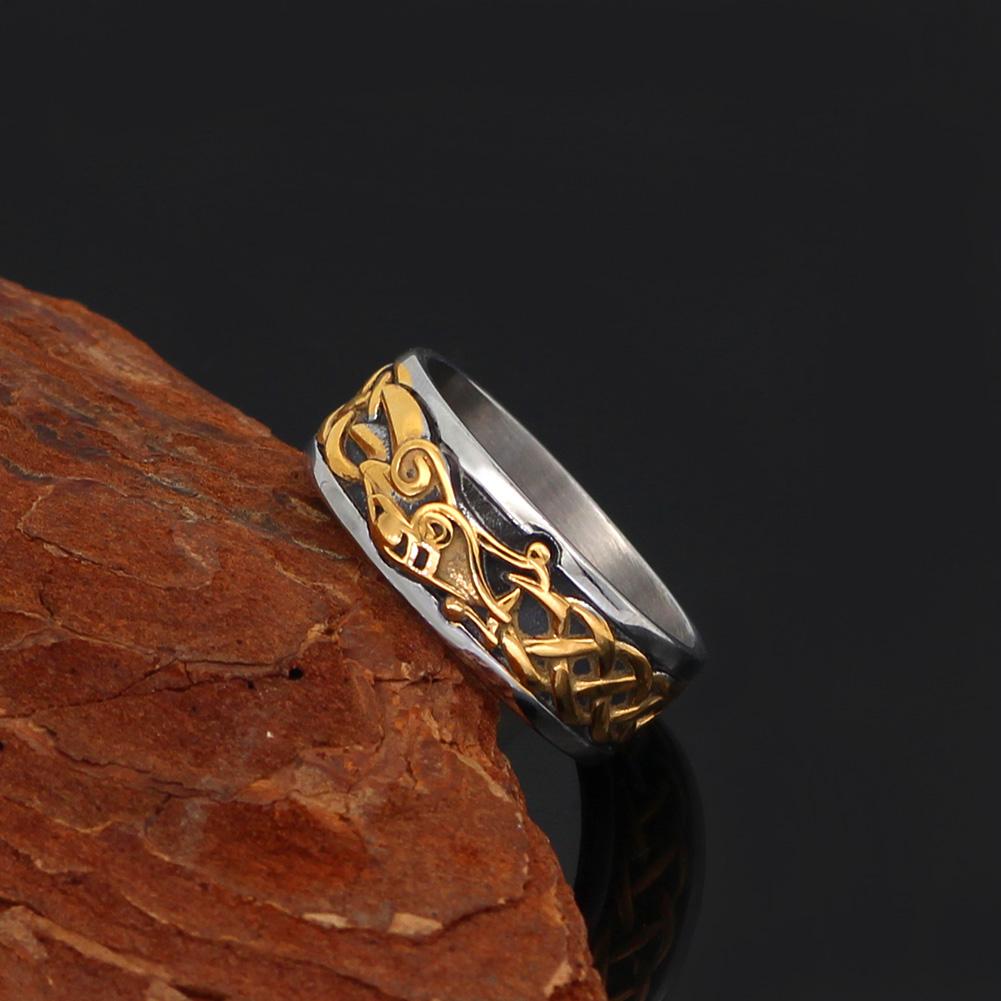 Punk Vikings Ouroboros Rune Rings Men Norse Mythology Dragon Finger Ring Accessories Stainless Steel Valknut Amulet Jewelry Gift 13
Punk Vikings Ouroboros Rune Rings Men Norse Mythology Dragon Finger Ring Accessories Stainless Steel Valknut Amulet Jewelry Gift 13