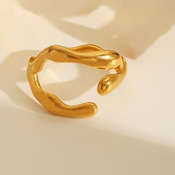 Роскошное кольцо из нержавеющей стали с гальваническим покрытием из 18-каратного золота
Роскошное кольцо из нержавеющей стали с гальваническим покрытием из 18-каратного золота