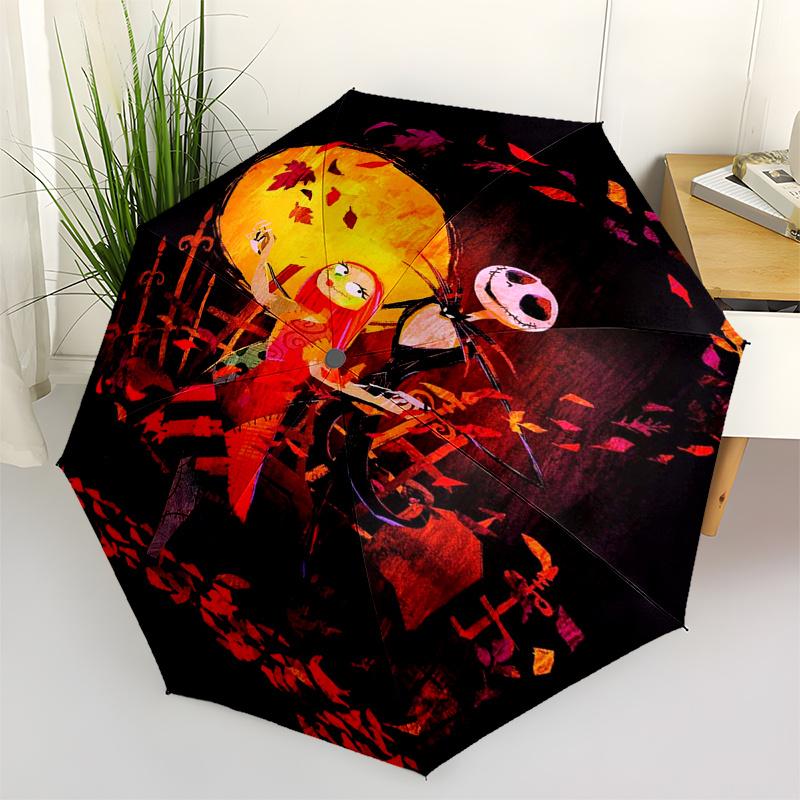 Jack and Sally Themed Travel Umbrella-8 Ribs Automatic Opening and Closing, Portable Folding Design, Compact and Stylish Umbrella
Jack and Sally Themed Travel Umbrella-8 Ribs Automatic Opening and Closing, Portable Folding Design, Compact and Stylish Umbrella