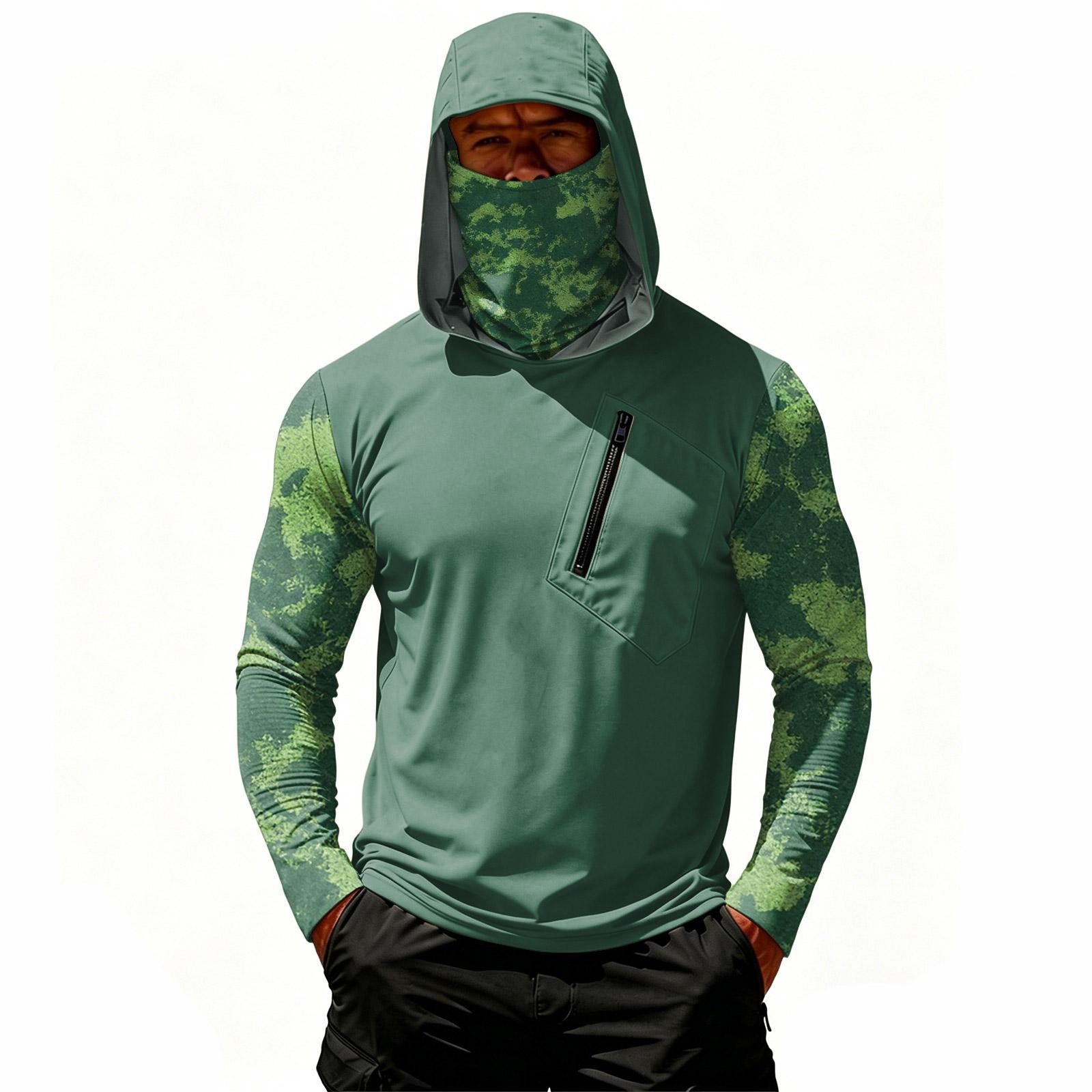 Men s Long Sleeve Hooded Shirt with Zipper Chest Pocket Lightweight Breathable Pullover for Outdoor Activities Running Hiking L
Men s Long Sleeve Hooded Shirt with Zipper Chest Pocket Lightweight Breathable Pullover for Outdoor Activities Running Hiking L
