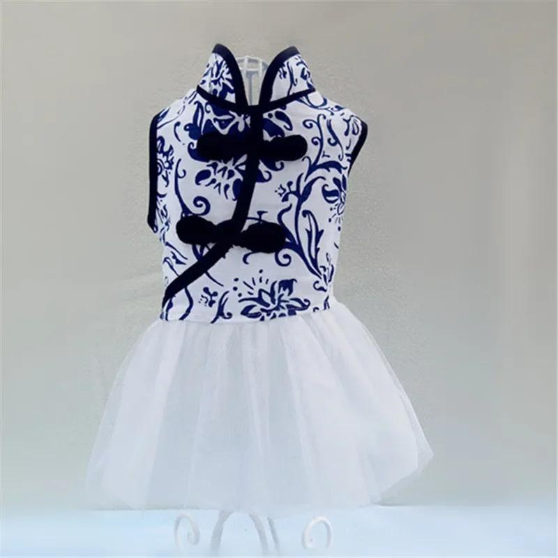 Chinese Style Dog Clothes Tang Suit Summer Dog Dress Cat Puppy Skirt New Year Pet Apparel Outfit Small Dog Costume Dresses XXL синий
Chinese Style Dog Clothes Tang Suit Summer Dog Dress Cat Puppy Skirt New Year Pet Apparel Outfit Small Dog Costume Dresses XXL синий