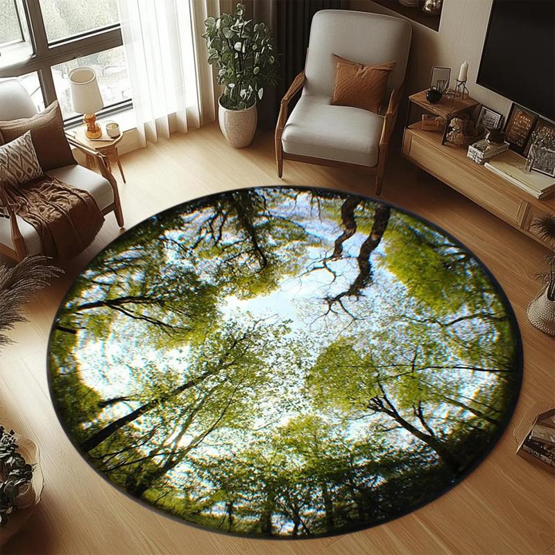 Autumnal Forest Canopy Round Rug Anti-slip Soft Seasonal Nature Carpet for Living Room Bedroom Entryway Home Decor 60cmx60cm
Autumnal Forest Canopy Round Rug Anti-slip Soft Seasonal Nature Carpet for Living Room Bedroom Entryway Home Decor 60cmx60cm