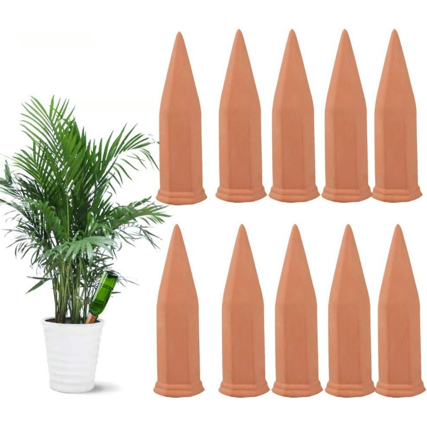 Plant Watering Stakes Automatic Plant Drippers Waterers for Plant Terracotta Self Waterinq Spikes for Wine Bottles Great for Indoor Outdoor Plants F10
Plant Watering Stakes Automatic Plant Drippers Waterers for Plant Terracotta Self Waterinq Spikes for Wine Bottles Great for Indoor Outdoor Plants F10