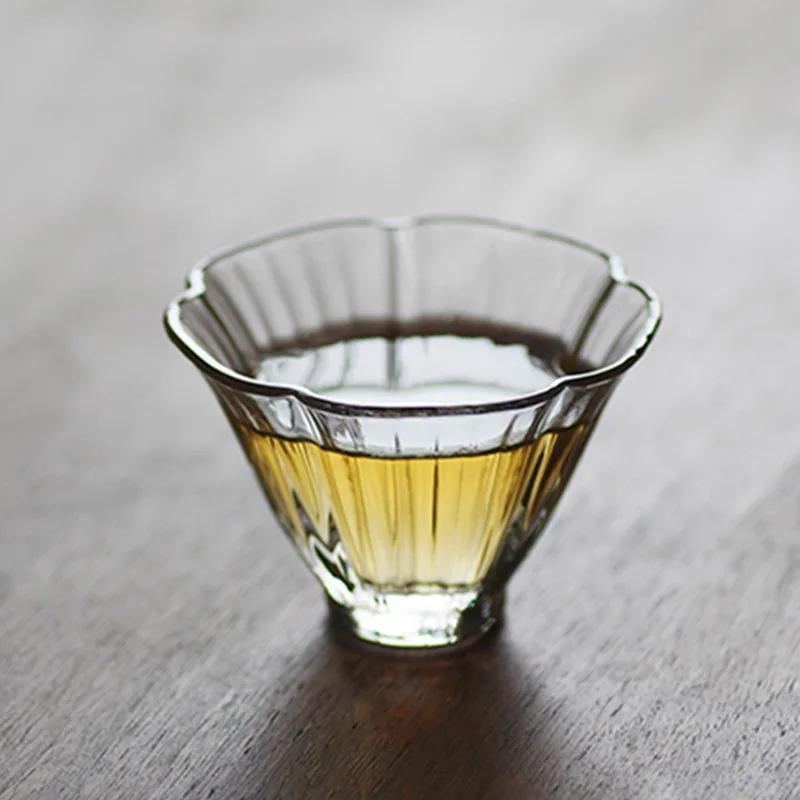 40 мл японская мини-чашка для воды с цветочным узором, мини-термостойкое стекло, японская чашка для чая в стиле кунг-фу, набор чашек, бокалы для вина 40ml