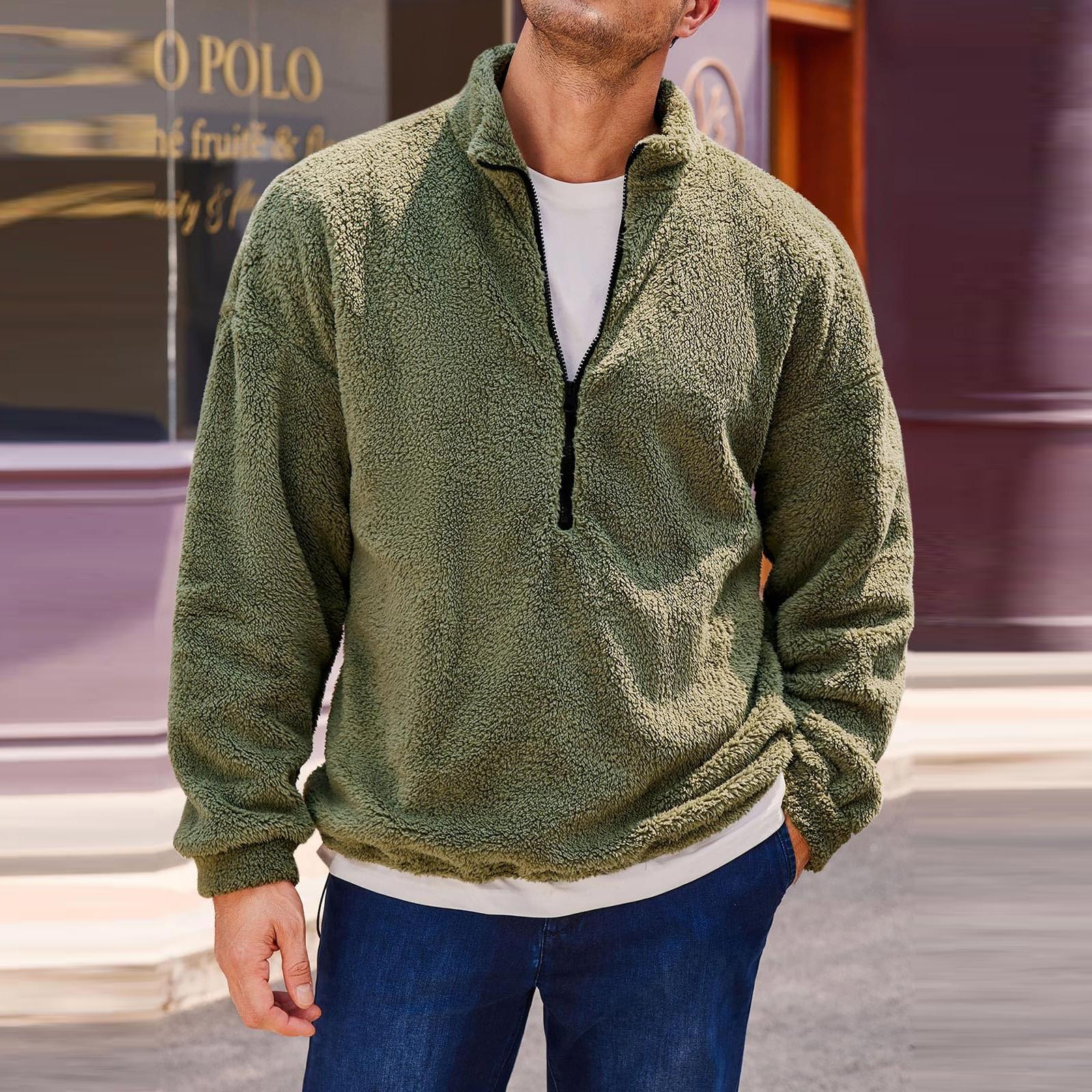 Мужская новая осенне-зимняя толстовка с капюшоном, длинный рукав, низ, завязка на шнурок, плюшевый мужской воротник-стойка, молния до половины длины L армия зеленый
Мужская новая осенне-зимняя толстовка с капюшоном, длинный рукав, низ, завязка на шнурок, плюшевый мужской воротник-стойка, молния до половины длины L армия зеленый