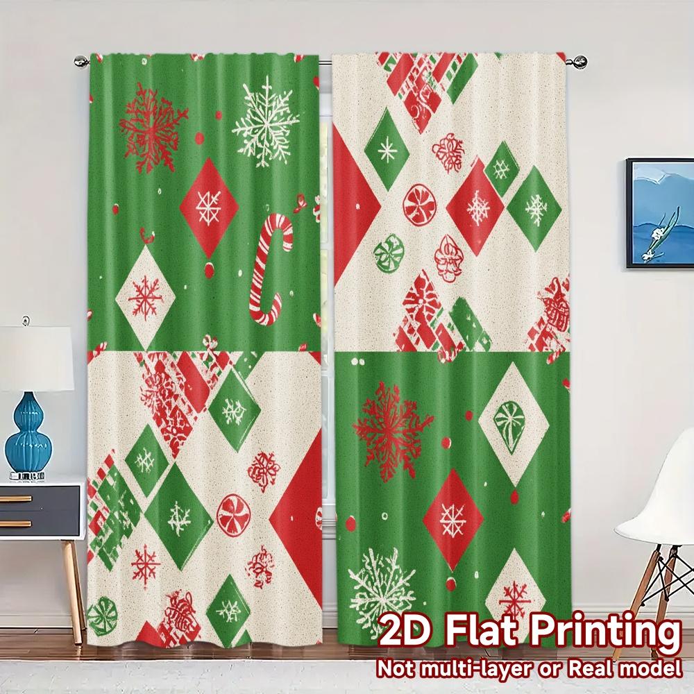 Minimalist Flat Printing Jit Curtains Without Rod Festivegreeting Popular Versatile Durable Polyester Set Of 2 Made W100*H70(CM)-Grommet top&1PCS
Minimalist Flat Printing Jit Curtains Without Rod Festivegreeting Popular Versatile Durable Polyester Set Of 2 Made W100*H70(CM)-Grommet top&1PCS