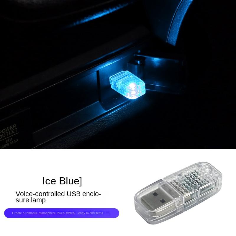 Colorful Rgb Car Usb Ambience Light Led Car No Modification Music Rhythm Lamp Car Usb Atmosphere Light Ice blue light
Colorful Rgb Car Usb Ambience Light Led Car No Modification Music Rhythm Lamp Car Usb Atmosphere Light Ice blue light