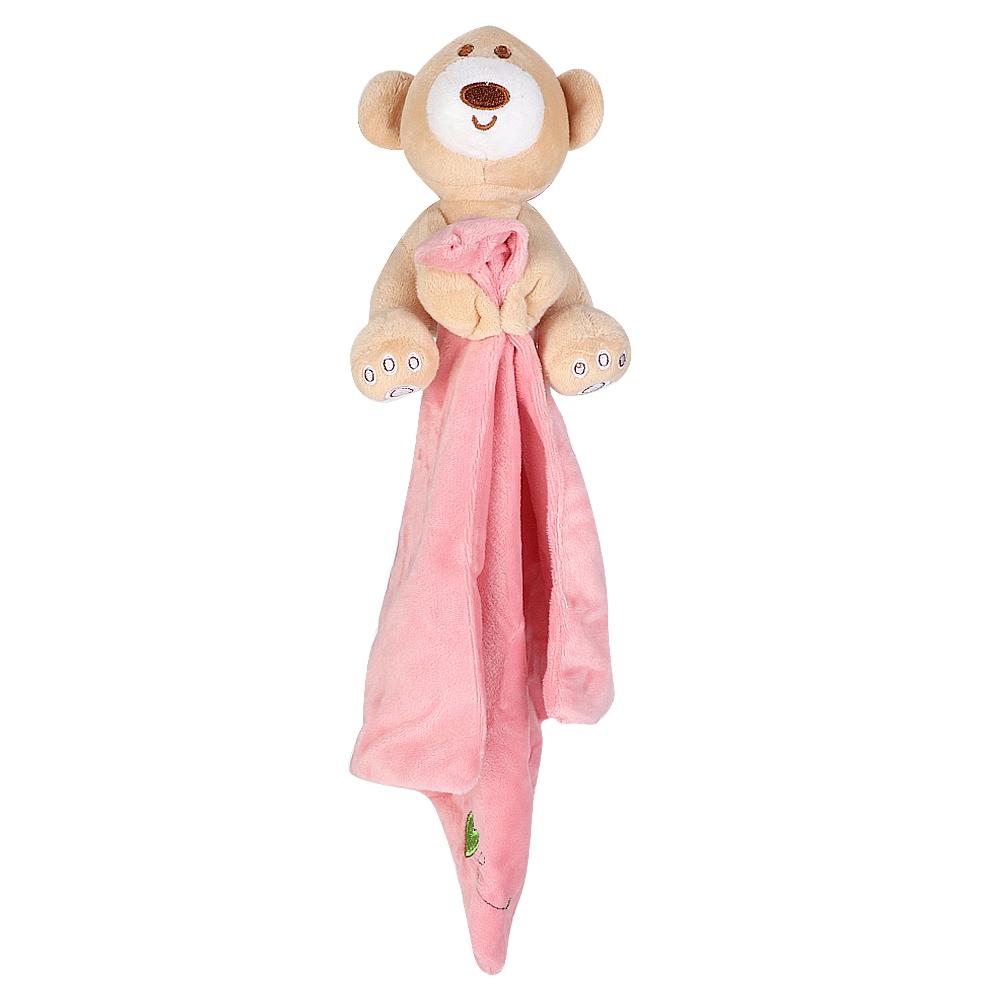 Infant Safety Towel Cartoon Animal Doll Soothing Towels Baby Bear Comforting Toys (Pink) рожевий
Infant Safety Towel Cartoon Animal Doll Soothing Towels Baby Bear Comforting Toys (Pink) рожевий