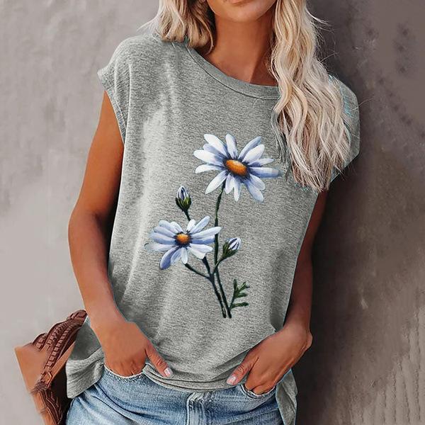 Свободная женская футболка с коротким рукавом и цветочным принтом, весна/лето 2024 г. 3XL
Свободная женская футболка с коротким рукавом и цветочным принтом, весна/лето 2024 г. 3XL