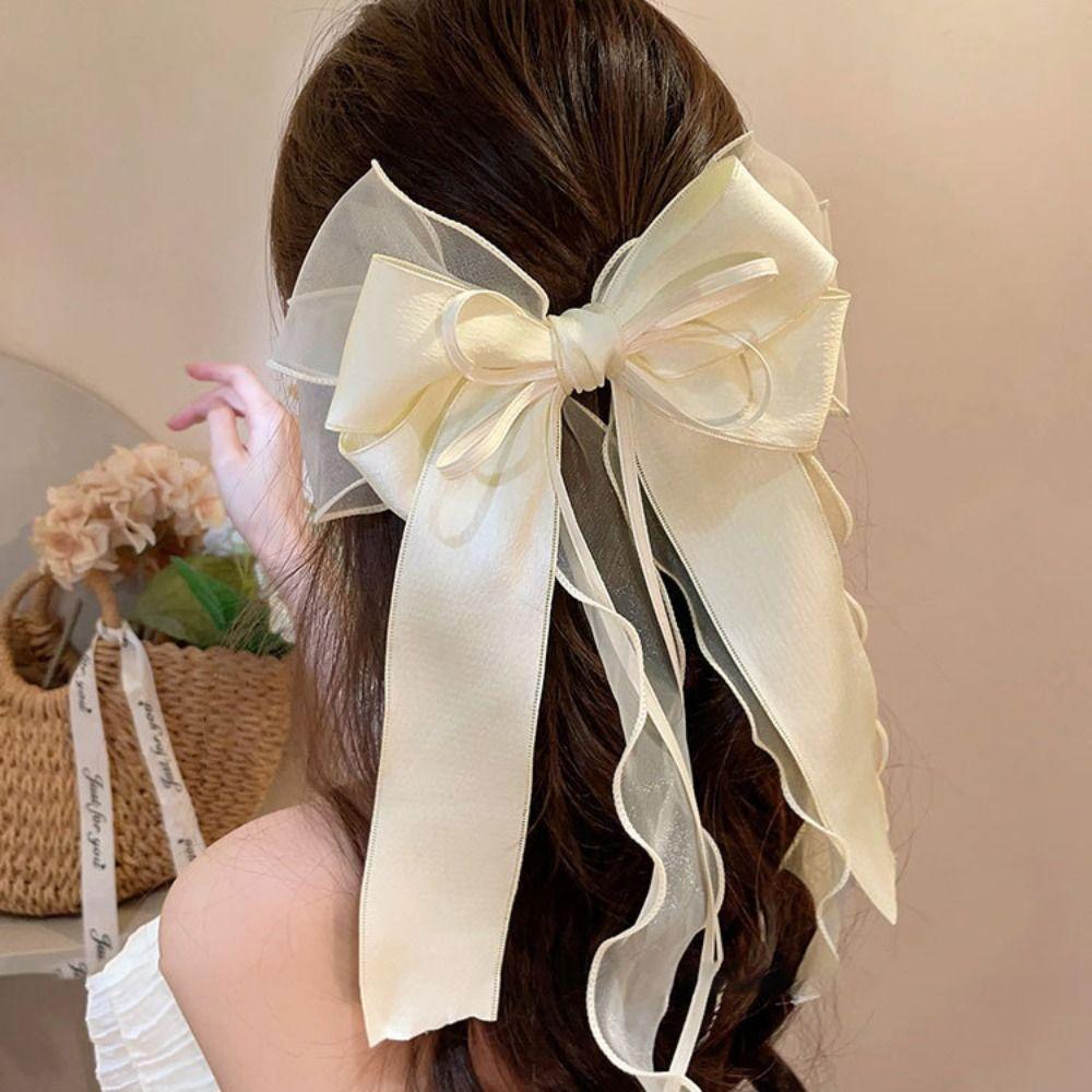 Tassel Balletcore Hair Clip Korean Style Mesh Bow Hairpin Cute Bow Spring Clip Girl рожевий
Tassel Balletcore Hair Clip Korean Style Mesh Bow Hairpin Cute Bow Spring Clip Girl рожевий