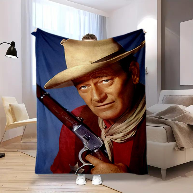 1PC John Wayne printed blanket, all season lightweight home office outdoor nap multifunctional blanket 80cm x 120cm
1PC John Wayne printed blanket, all season lightweight home office outdoor nap multifunctional blanket 80cm x 120cm