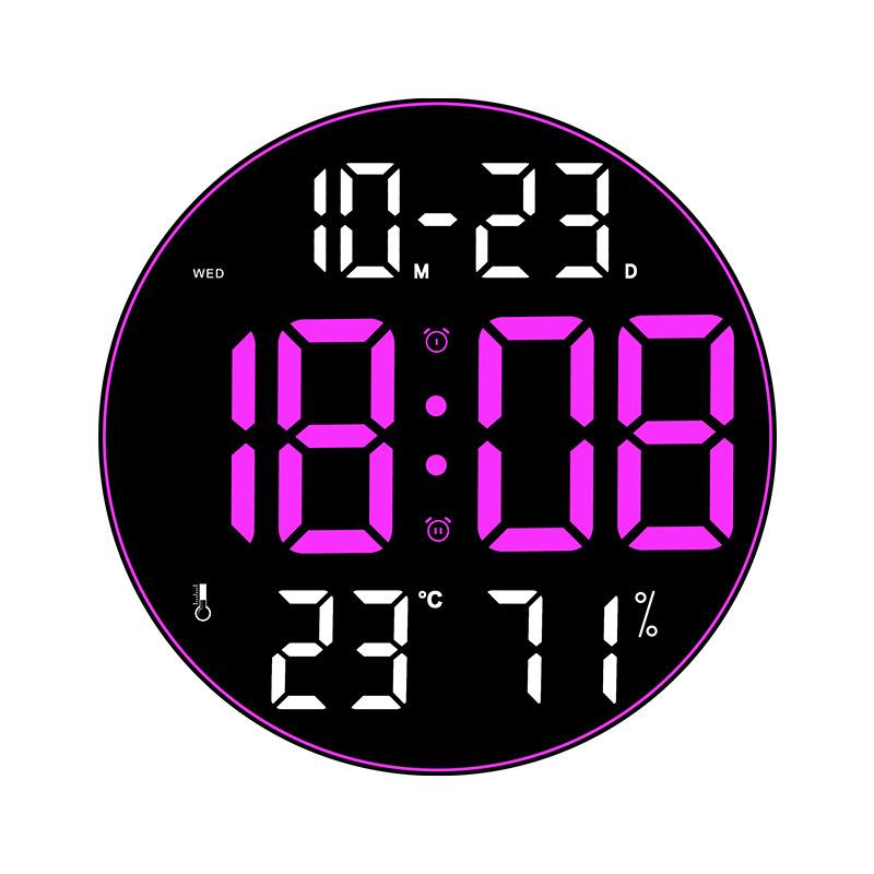 Colorful Ambient Light 12-Inch Large Screen Multi-Function Clock Nordic Simple Living Room Wall Clock Led Wall Clock 8011A Quality
Colorful Ambient Light 12-Inch Large Screen Multi-Function Clock Nordic Simple Living Room Wall Clock Led Wall Clock 8011A Quality