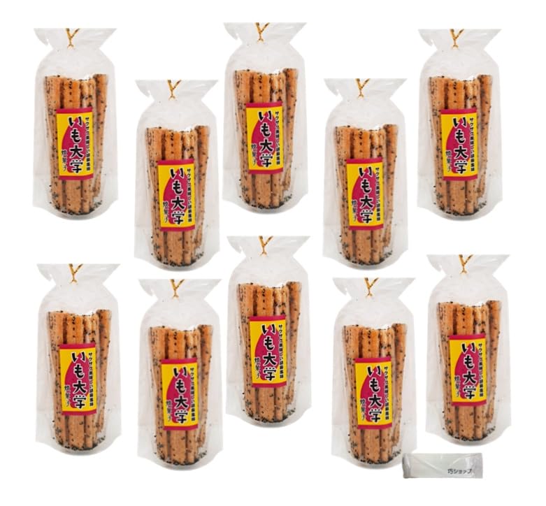 Imo Daigaku Набор из 10 хрустящих закусок со сладким вкусом и ароматом картофеля Daigaku. В комплекте с оригинальными полотенцами.
Imo Daigaku Набор из 10 хрустящих закусок со сладким вкусом и ароматом картофеля Daigaku. В комплекте с оригинальными полотенцами.