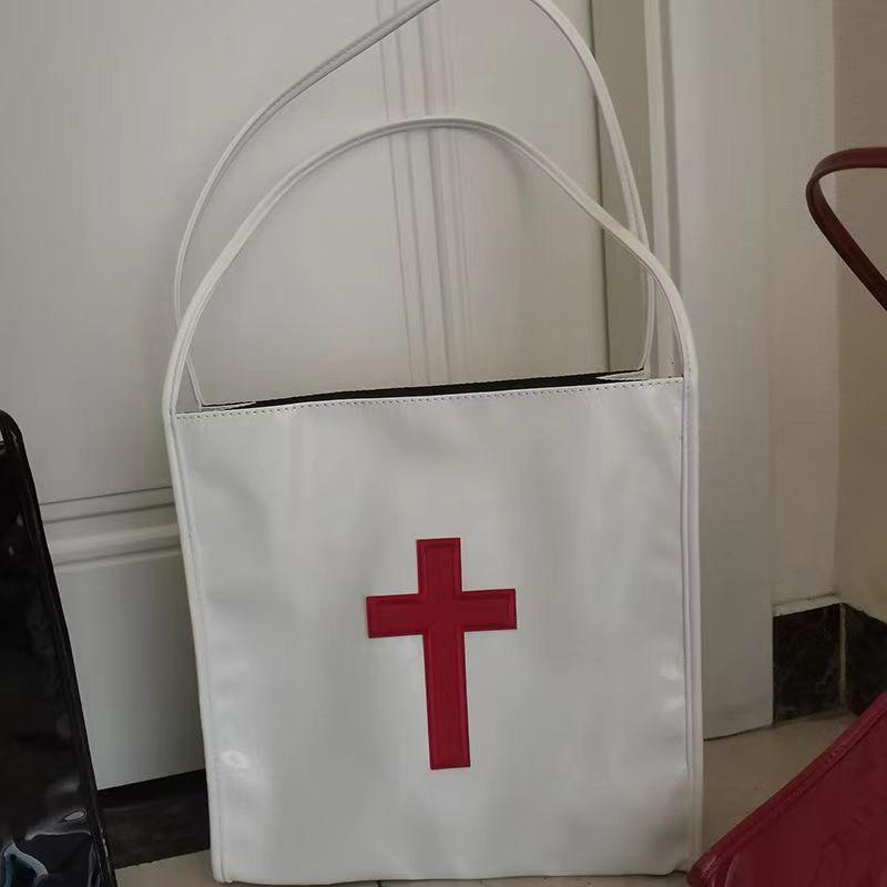 JIAERDI Retro Gothic Cross Y2k Handbag Women Hot Girls PU Leather Large Capacity Handbags Ladies Harajuku Vintage Shoulder Bags 31x31x10.5cm белый
JIAERDI Retro Gothic Cross Y2k Handbag Women Hot Girls PU Leather Large Capacity Handbags Ladies Harajuku Vintage Shoulder Bags 31x31x10.5cm белый