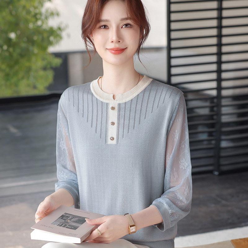 2026 Spring Fashion: Gauze Sleeve T-shirt, Lightweight Knit, Base Layer Top for Moms, Perfect for Middle-aged & Elderly Women 3XL (135-145 lbs)
2026 Spring Fashion: Gauze Sleeve T-shirt, Lightweight Knit, Base Layer Top for Moms, Perfect for Middle-aged & Elderly Women 3XL (135-145 lbs)