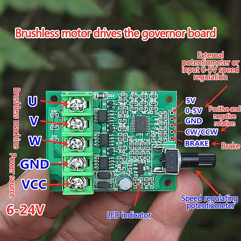 Dc 6-24V Brushless Motor Drive Board Board Control Controller Motor Protection Module for Hard Drive Motor
Dc 6-24V Brushless Motor Drive Board Board Control Controller Motor Protection Module for Hard Drive Motor