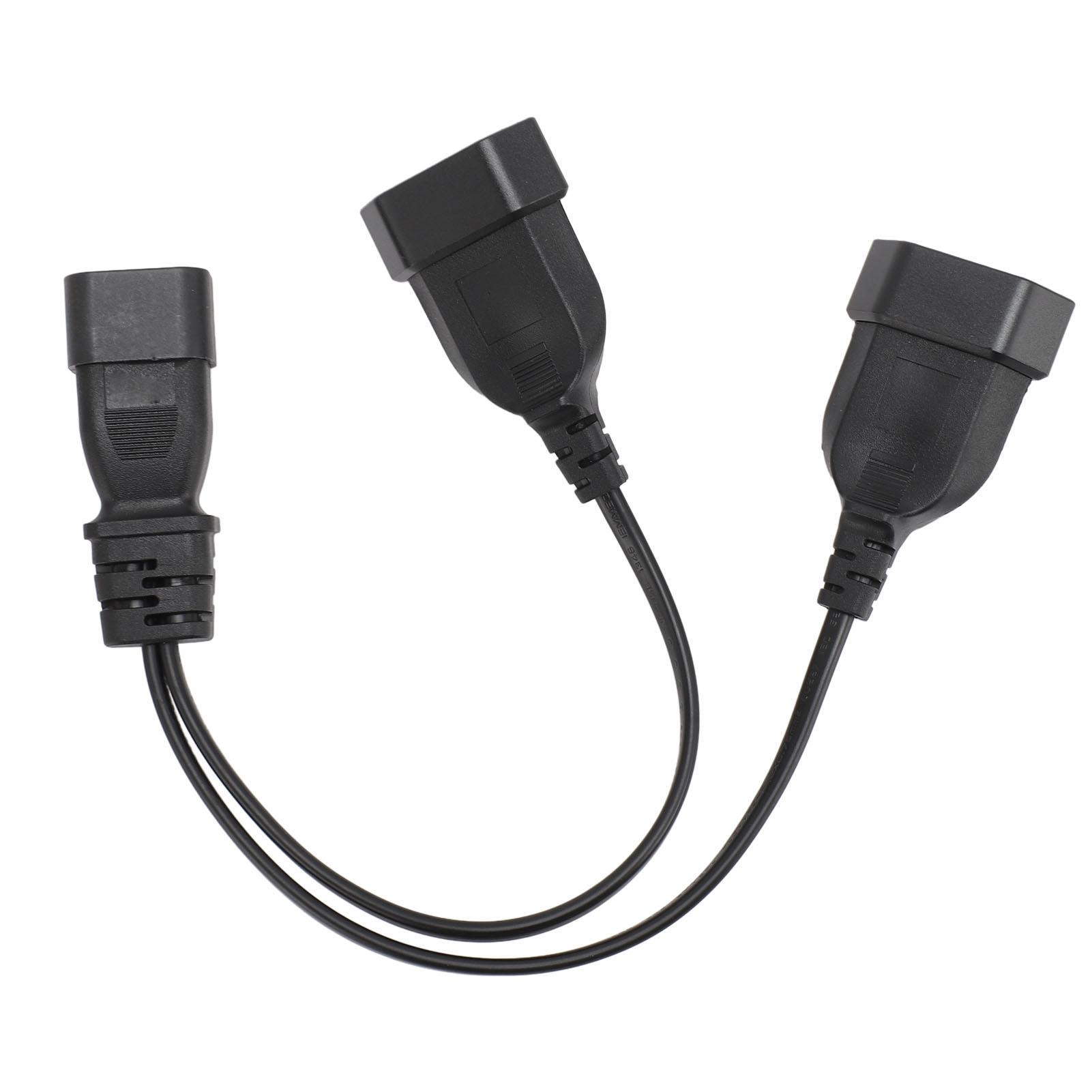 IEC320 C14 to 2 EU4.0 Cable 1 in 2 Out C14 Male to Female Socket Y Splitter Power Cord for Desk
IEC320 C14 to 2 EU4.0 Cable 1 in 2 Out C14 Male to Female Socket Y Splitter Power Cord for Desk
