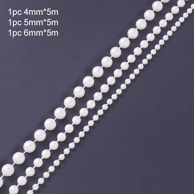 3pcs/set 4/5/6mm Mini Imitation Pearl Beads Chain Jewelry Accessories DIY Decoration For Christmas Wedding Party Decor TMZ
3pcs/set 4/5/6mm Mini Imitation Pearl Beads Chain Jewelry Accessories DIY Decoration For Christmas Wedding Party Decor TMZ