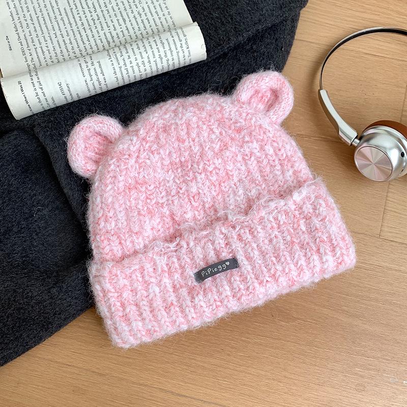 Cute bear ears cold hat woolen hat women s season thickened thermal ear protection hat headband hat showing face small hat One size fits all (55-59cm) рожевий
Cute bear ears cold hat woolen hat women s season thickened thermal ear protection hat headband hat showing face small hat One size fits all (55-59cm) рожевий
