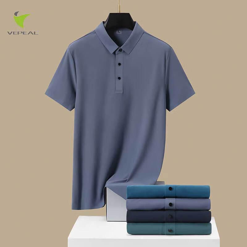 VEPEAL Men s Ice Silk Seamless Polo Shirt VTX-072 L
VEPEAL Men s Ice Silk Seamless Polo Shirt VTX-072 L