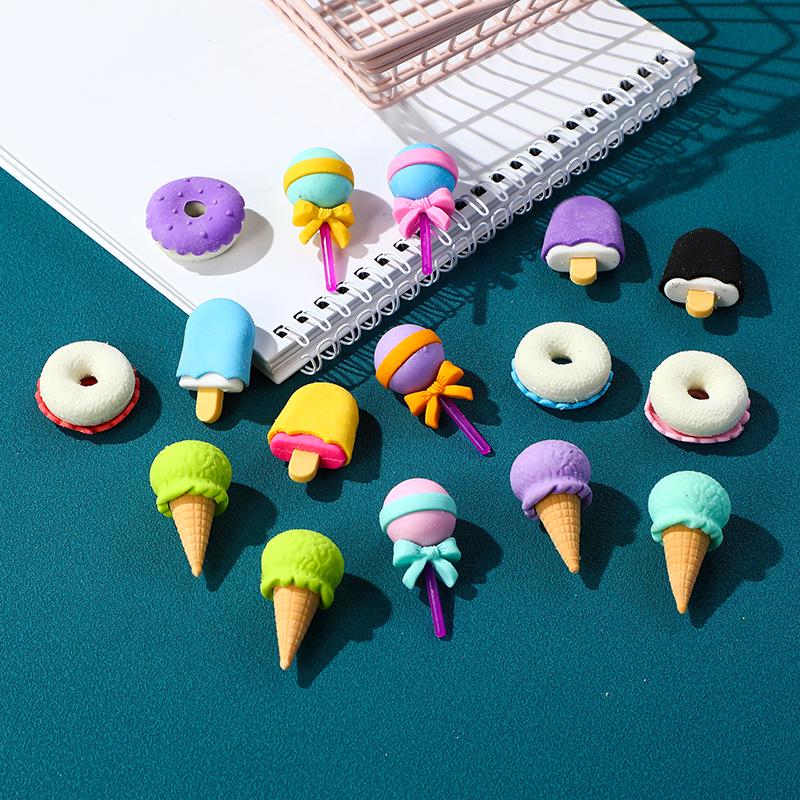 Cute Donut & Lollipop Eraser Set for Students Birthday and Prize Gifts Ice Cream 4 pieces Boxed
Cute Donut & Lollipop Eraser Set for Students Birthday and Prize Gifts Ice Cream 4 pieces Boxed