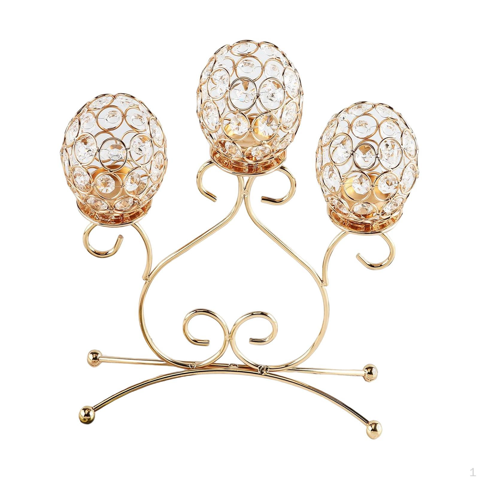 3 Arms Tealight Candelabra Dining Table Centerpiece Home Decor Ornament Delicate Decorative
3 Arms Tealight Candelabra Dining Table Centerpiece Home Decor Ornament Delicate Decorative