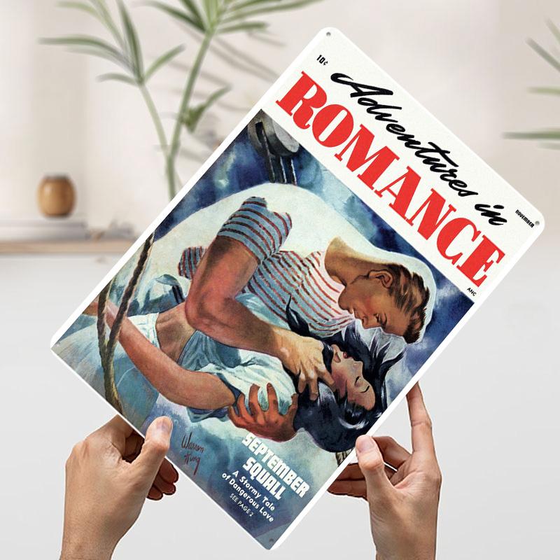 ADVENTURES IN ROMANCE Tinplate Poster Customized Wall Art Vintage Retro Metal Signs for Gaming Room Decoration At Home Wand Deko 7.9x11.8In(20x30cm)
ADVENTURES IN ROMANCE Tinplate Poster Customized Wall Art Vintage Retro Metal Signs for Gaming Room Decoration At Home Wand Deko 7.9x11.8In(20x30cm)