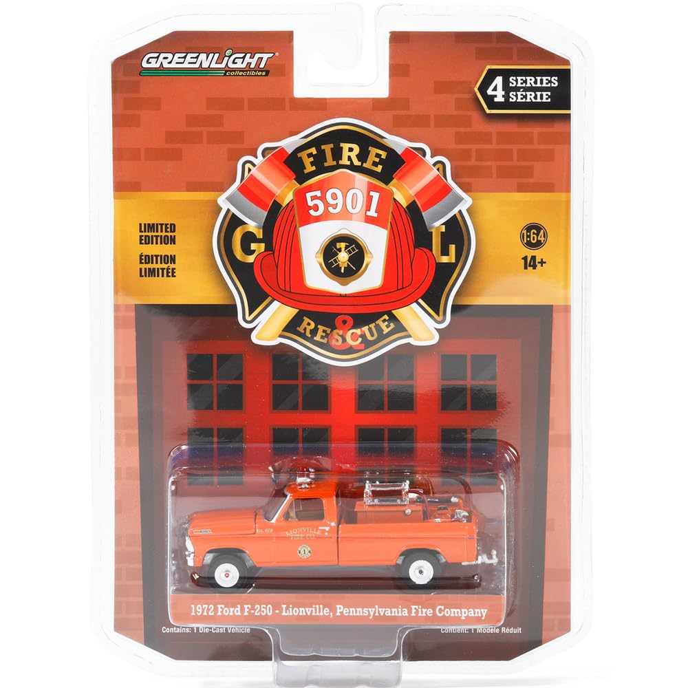 GREENLIGHT 164 Scale Fire Rescue Series 4 “1972 Ford G-250, Lionville, Pennsylvania Fire Company”
GREENLIGHT 164 Scale Fire Rescue Series 4 “1972 Ford G-250, Lionville, Pennsylvania Fire Company”