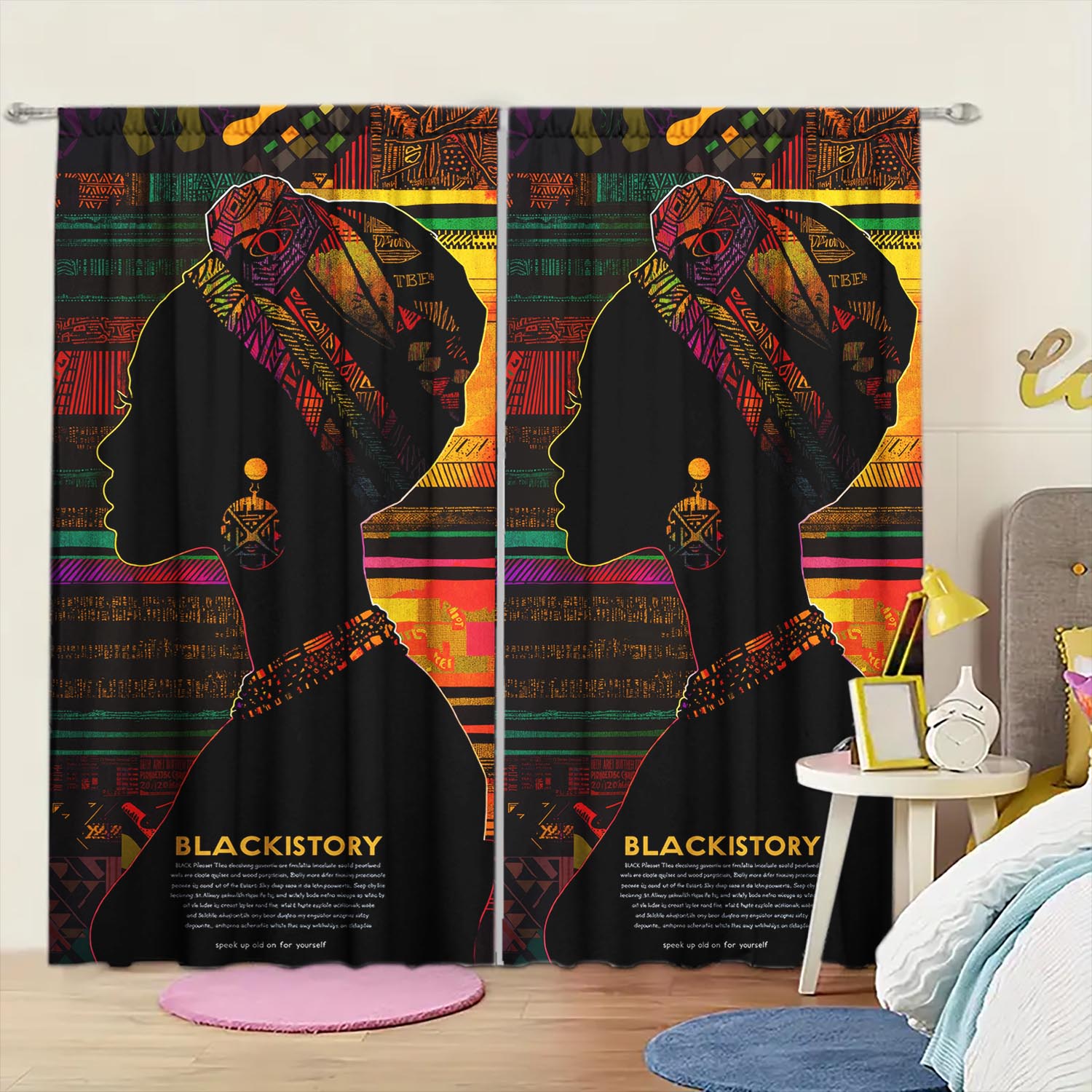 Panels African Women Retro Exotic Curtains Versatile Design Suitable Any Style Creating Peaceful Living Space Made Of Polyester W100*H70(CM)-Rod Pocket&2PCS
Panels African Women Retro Exotic Curtains Versatile Design Suitable Any Style Creating Peaceful Living Space Made Of Polyester W100*H70(CM)-Rod Pocket&2PCS