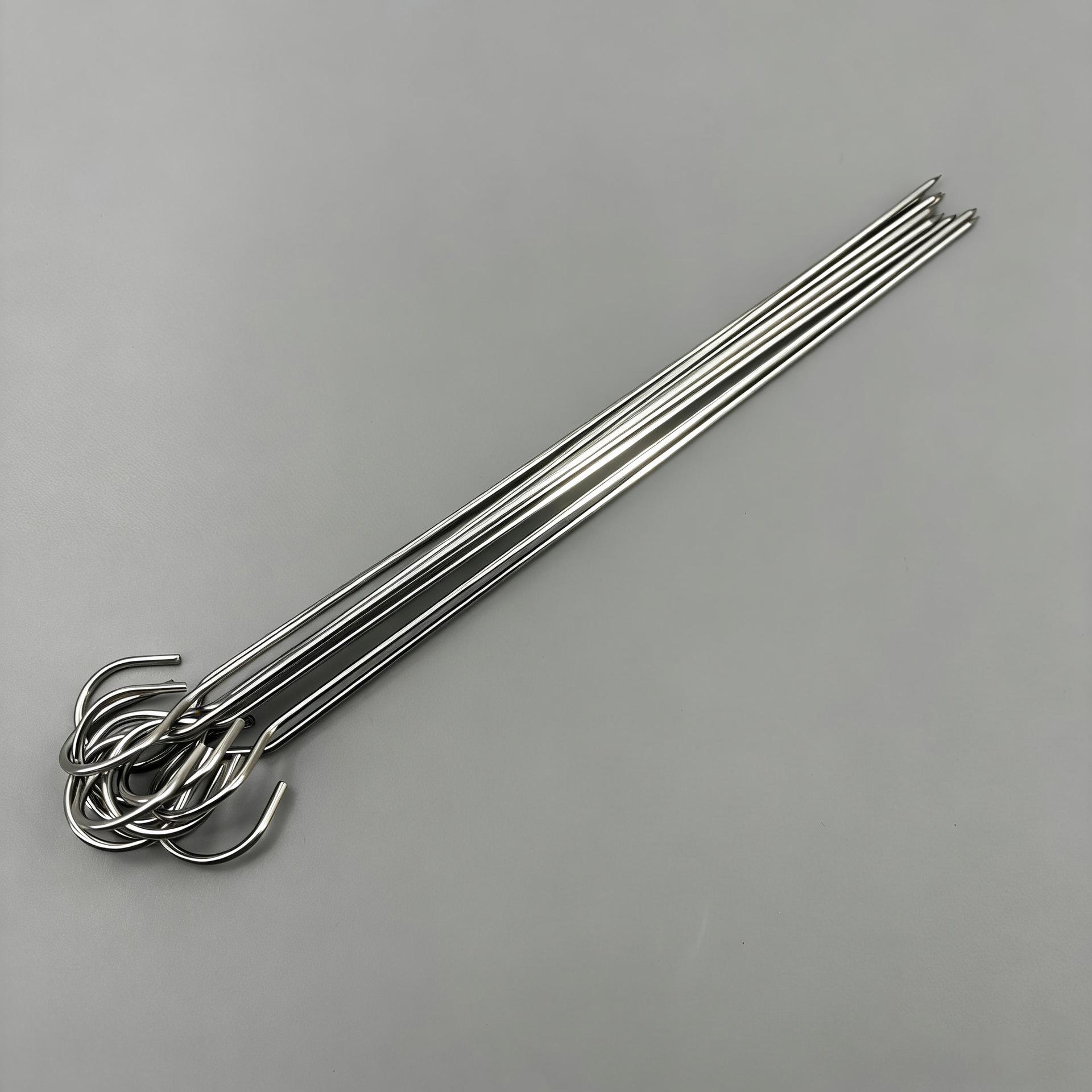 Custom Stainless Steel 430 Barbecue Skewers: Roast Duck, Char Siu, Mala Tang, Kebab, and Needle Fork Options. Stainless Steel 430 Skewers (25cm, 10 pieces)
Custom Stainless Steel 430 Barbecue Skewers: Roast Duck, Char Siu, Mala Tang, Kebab, and Needle Fork Options. Stainless Steel 430 Skewers (25cm, 10 pieces)