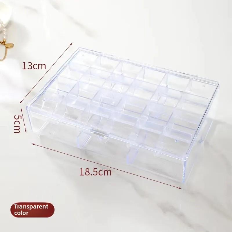 Large Capacity Transparent Acrylic Jewelry Box Multi-layer Earring Ring Holder Fashionable Pure Color Makeup Bag Storage Solutio
Large Capacity Transparent Acrylic Jewelry Box Multi-layer Earring Ring Holder Fashionable Pure Color Makeup Bag Storage Solutio