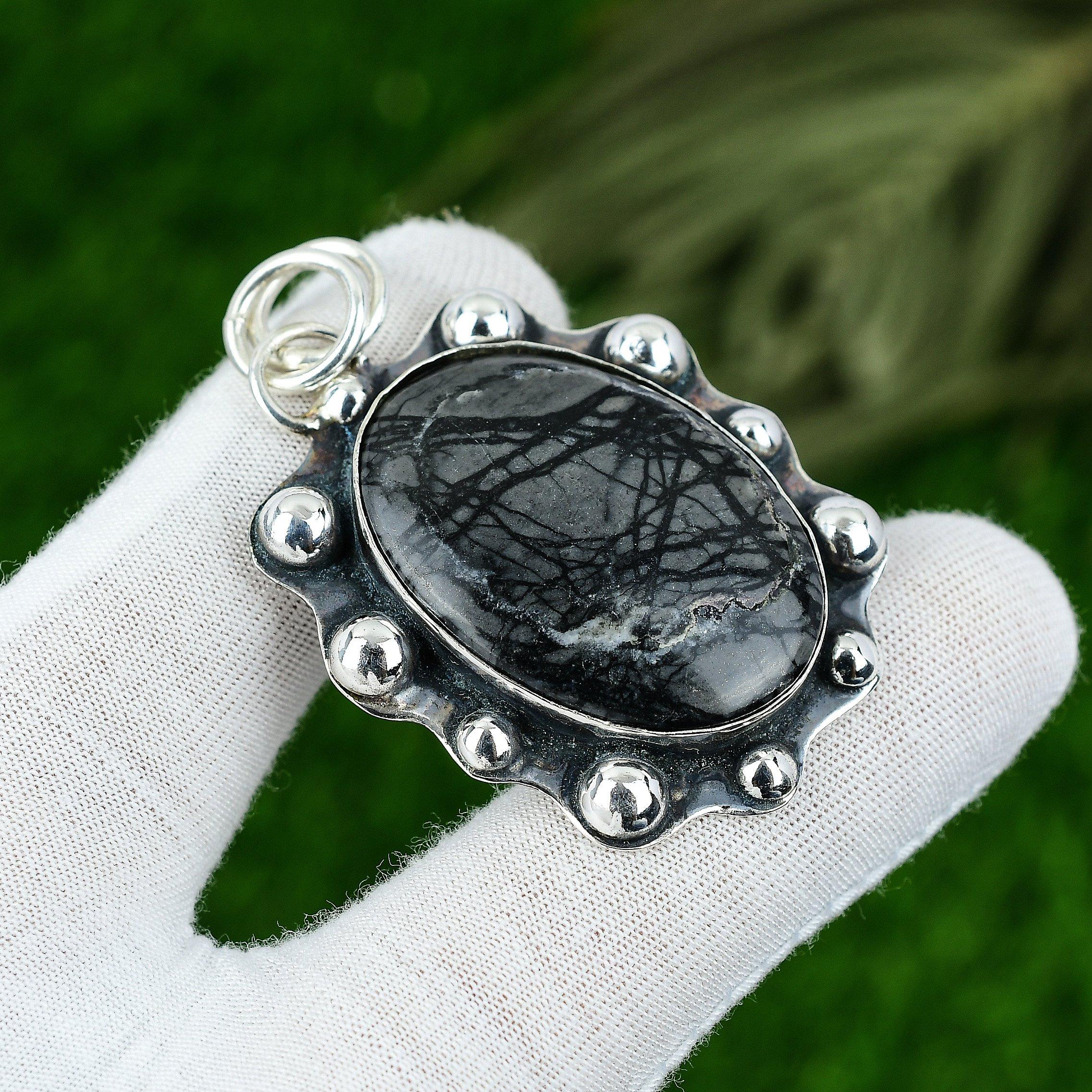 Gift For Women Pendant 925 Sterling Silver Natural Picasso Jasper Gemstone
Gift For Women Pendant 925 Sterling Silver Natural Picasso Jasper Gemstone