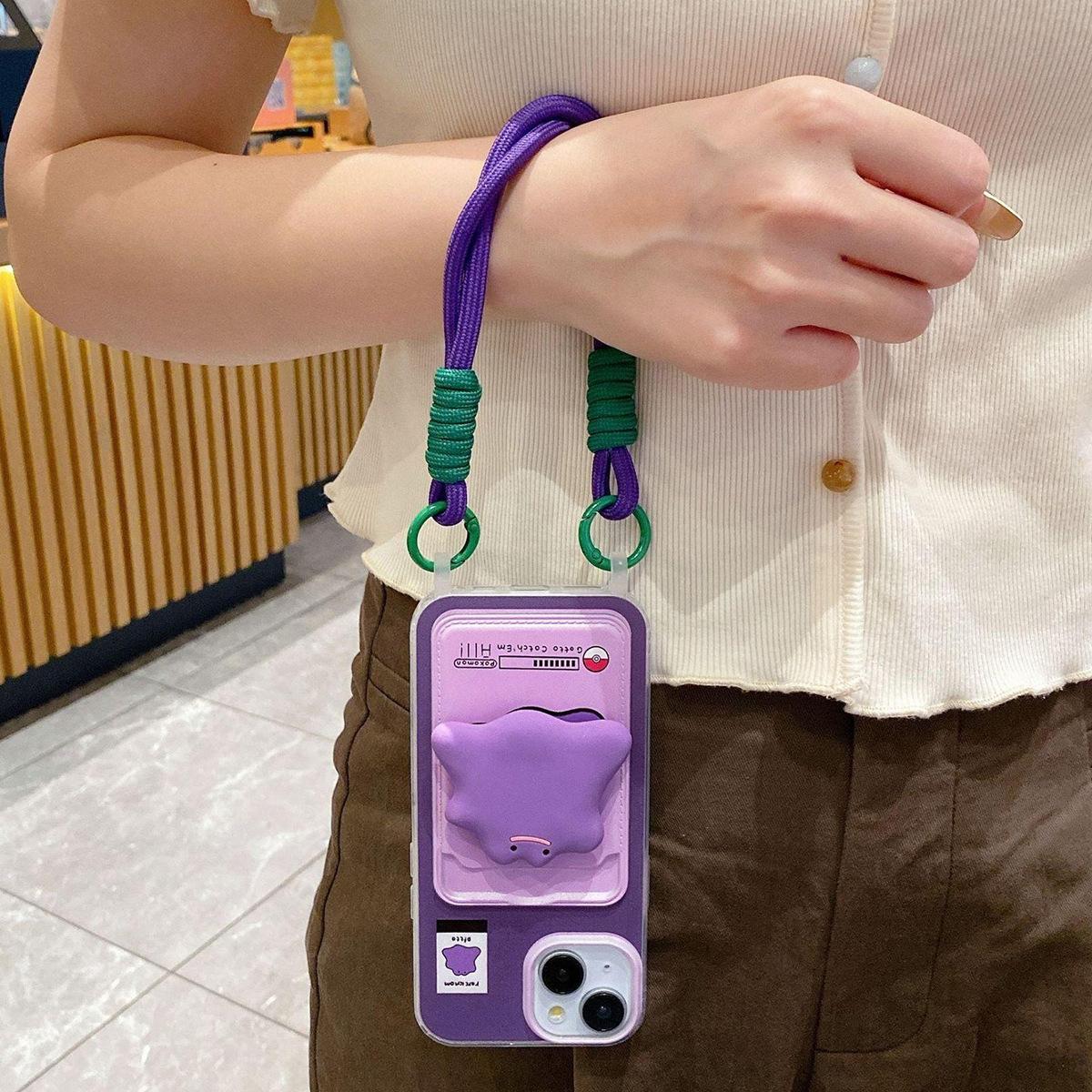 Lanyard Card Holder Phone Case Purple Little Monster Stand for For for Apple 17PRO All-Inclusive Fashion Cartoon Cute For iPhone 17 Pro Max
Lanyard Card Holder Phone Case Purple Little Monster Stand for For for Apple 17PRO All-Inclusive Fashion Cartoon Cute For iPhone 17 Pro Max