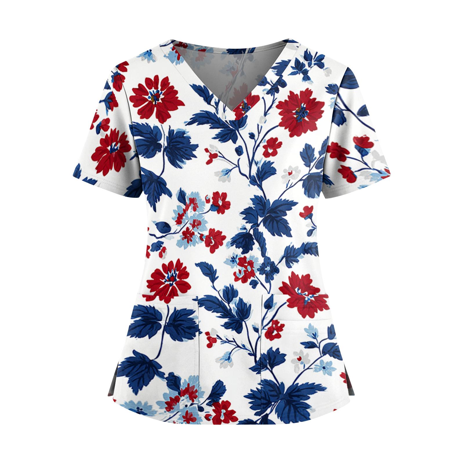 Womens Spring Tops V Neck Floral Printed Short Sleeve Summer Shirts for Women Casual Loose Fit Blouse Dressy Tops for Women XXXXXL
Womens Spring Tops V Neck Floral Printed Short Sleeve Summer Shirts for Women Casual Loose Fit Blouse Dressy Tops for Women XXXXXL