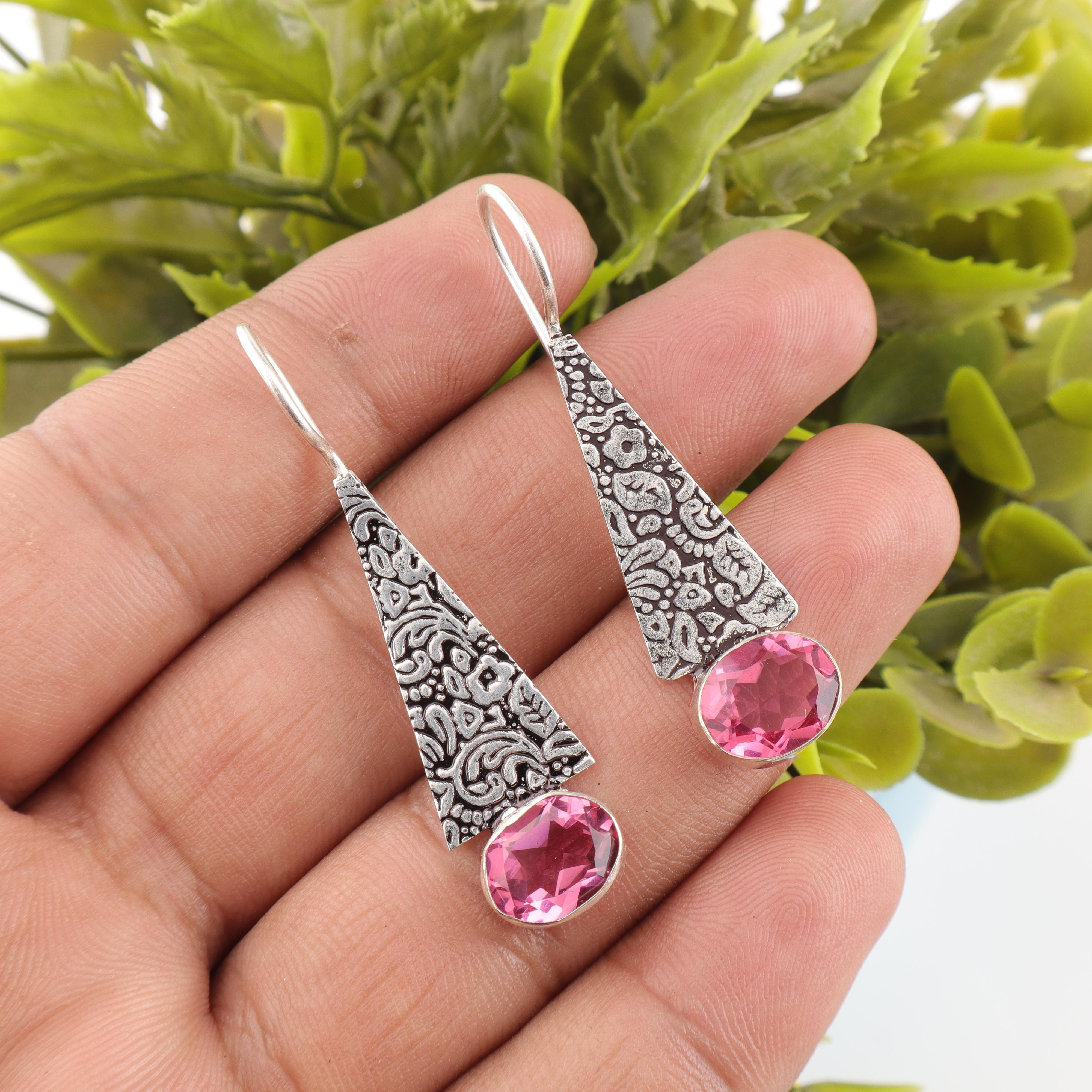Adorable Pink Tourmaline Gemstone Earrings, Handmade 925 Solid Sterling Silver Jewelry, Meditation Earrings Jewelry For Women 1.9 Inches розовый
Adorable Pink Tourmaline Gemstone Earrings, Handmade 925 Solid Sterling Silver Jewelry, Meditation Earrings Jewelry For Women 1.9 Inches розовый
