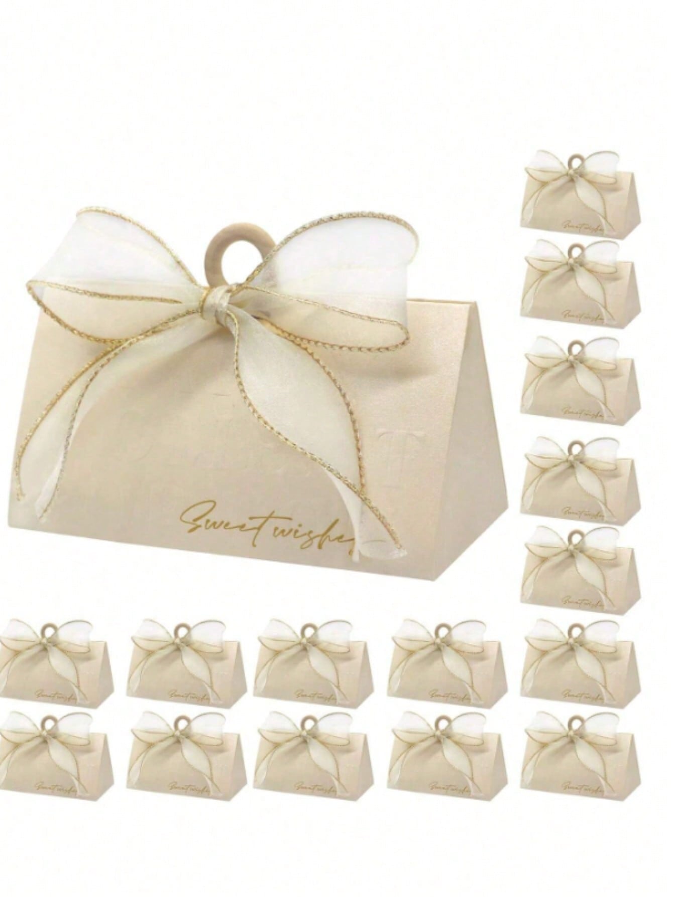 Home Party Decoration Supplies Wedding Candy Box Beige Wedding Gift Box Chocolate Gift Box With Wooden Beads and Ribbons 2pcs 23x13x1cm
Home Party Decoration Supplies Wedding Candy Box Beige Wedding Gift Box Chocolate Gift Box With Wooden Beads and Ribbons 2pcs 23x13x1cm