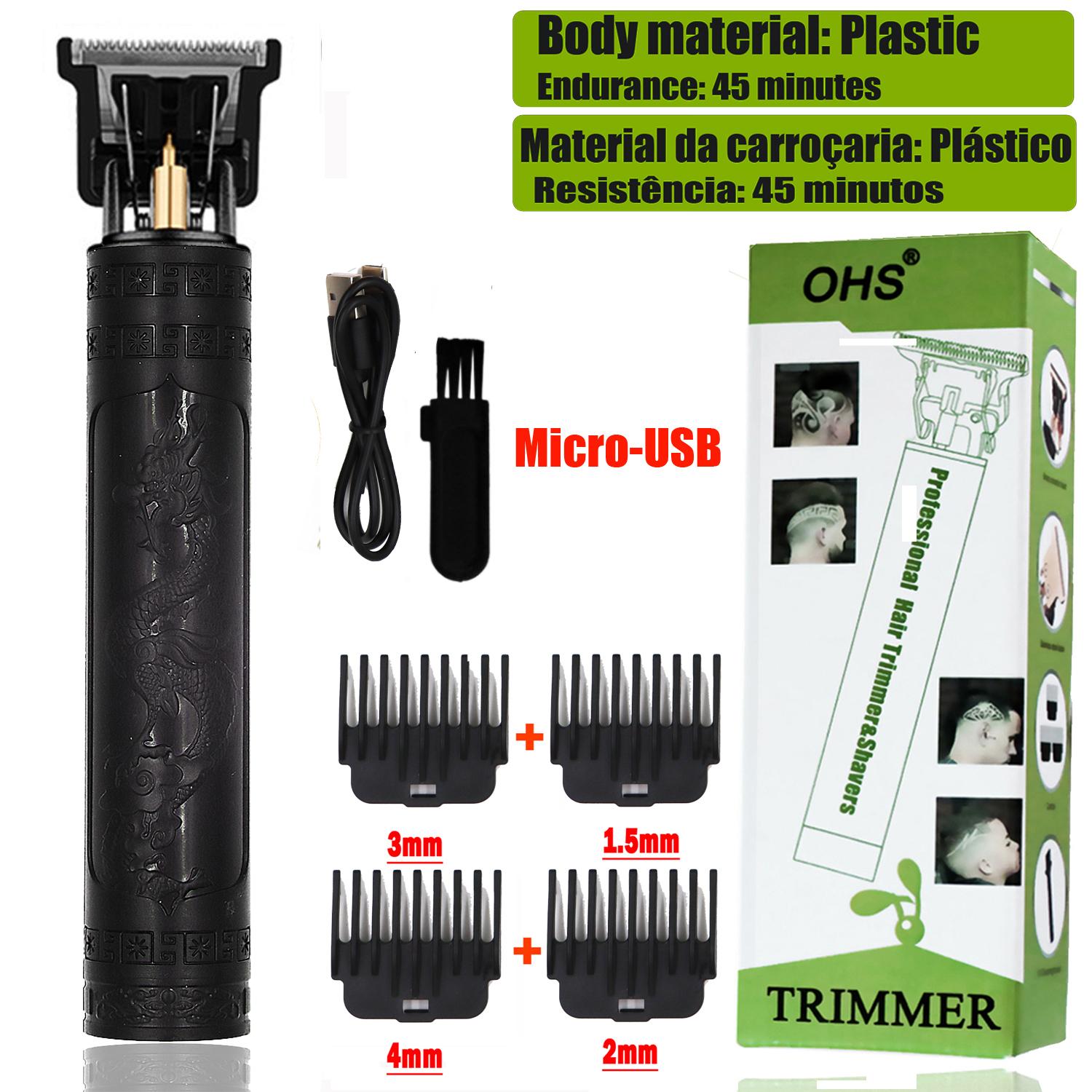 OHS Электрическая машинка для стрижки волос Профессиональная USB-машинка для стрижки Профессиональный триммер для бороды Набор для стрижки Машинка для стрижки волос