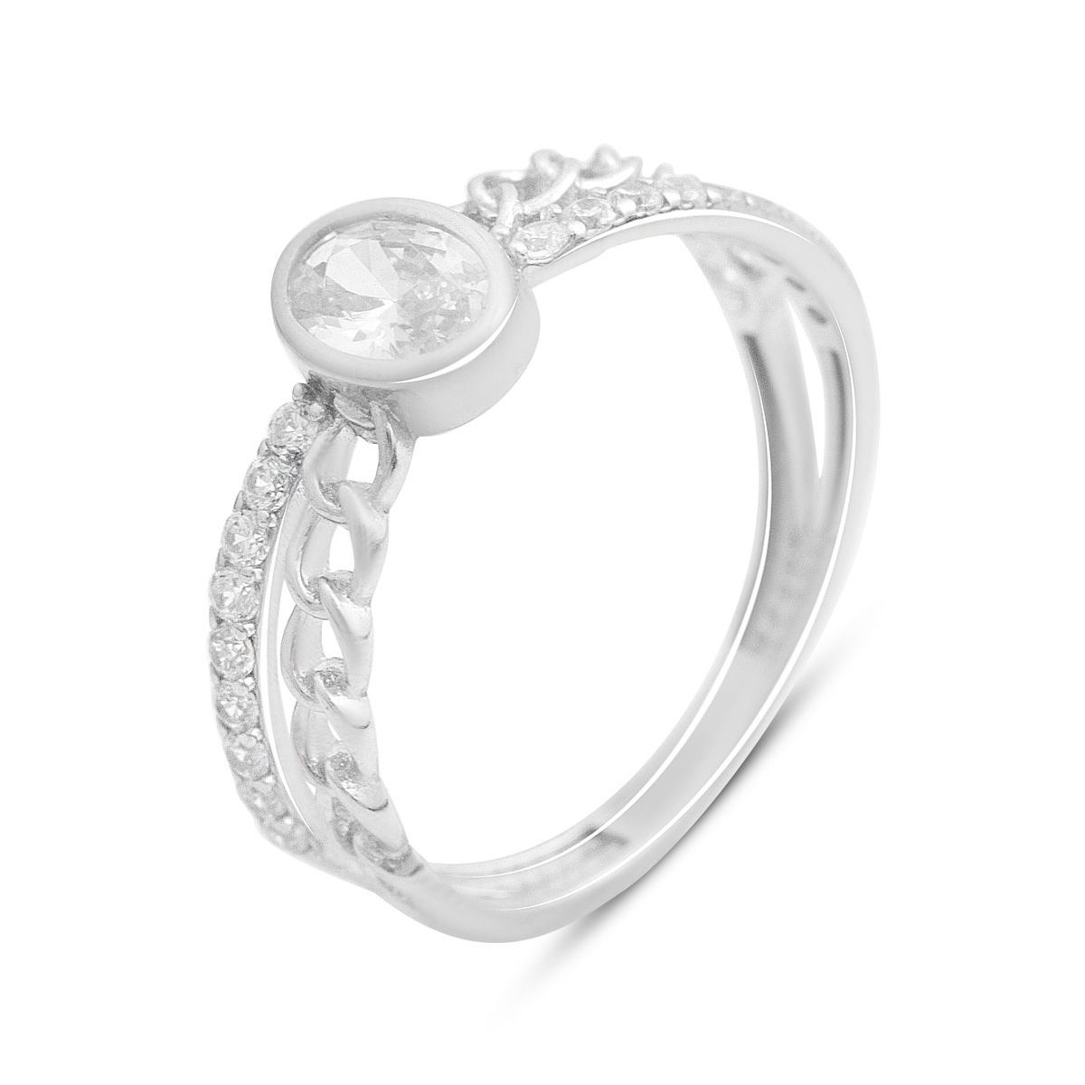 Silver ring with cubic zirconia, item weight 1.49 g (2209584) 17 білий
Silver ring with cubic zirconia, item weight 1.49 g (2209584) 17 білий