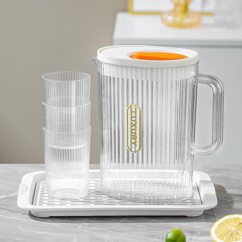 Juns Seventeen A1 Modern Cold Water Pitcher Set Kettle + 3 Cups + Tray
Juns Seventeen A1 Modern Cold Water Pitcher Set Kettle + 3 Cups + Tray