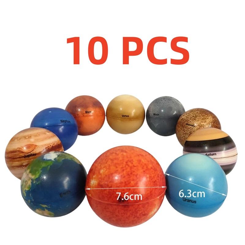 Toys 10 Pcs Solar System Planet Balls Stress Relief Learning Educational Safe Sponge Solid Soft Ball Ideal Bouncy PU Ball Toy Gift Presents
Toys 10 Pcs Solar System Planet Balls Stress Relief Learning Educational Safe Sponge Solid Soft Ball Ideal Bouncy PU Ball Toy Gift Presents