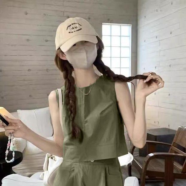 2026 Women s Casual Suit: Loose Vest Top & High-Waist Wide-Leg Shorts Two-Piece Set for Summer S (80-95 jin)
2026 Women s Casual Suit: Loose Vest Top & High-Waist Wide-Leg Shorts Two-Piece Set for Summer S (80-95 jin)