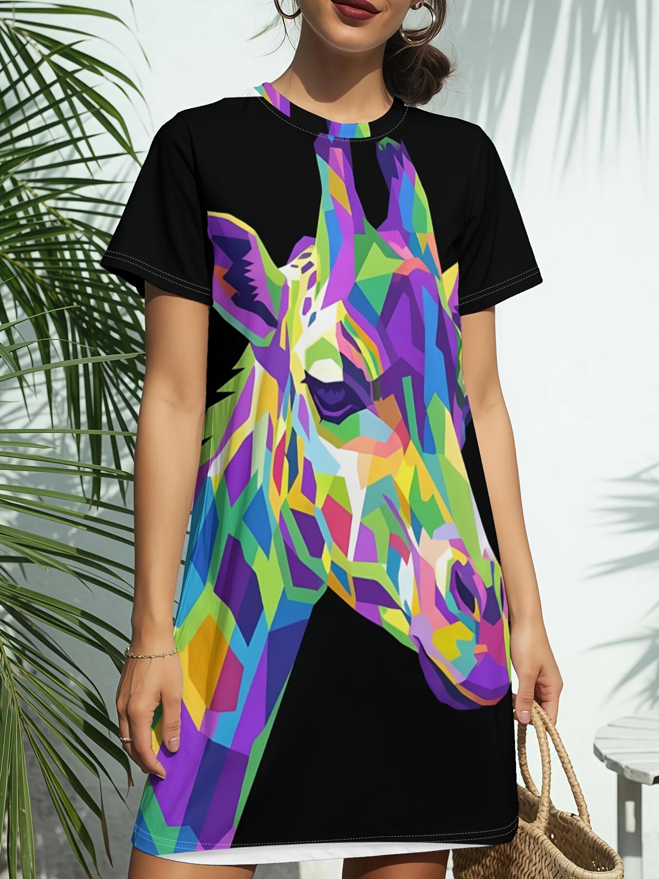 Women S New Crew Neck Short Sleeve T-Shirt Dress. American Trend Digital Print. Casual ; Versatile for Spring And Summer. Elegant And Chic Woen S Dre 7XL дубильная кора
Women S New Crew Neck Short Sleeve T-Shirt Dress. American Trend Digital Print. Casual ; Versatile for Spring And Summer. Elegant And Chic Woen S Dre 7XL дубильная кора