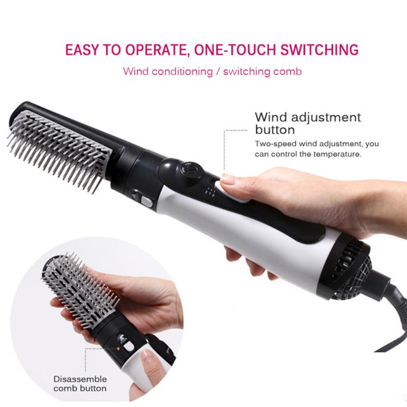 New Multi-Functional Hair Dryer Hot Air Brush Professional Negative Ionic Ceramic Lightweight One Step Blow Brush Styling Tool US Plug чорний
New Multi-Functional Hair Dryer Hot Air Brush Professional Negative Ionic Ceramic Lightweight One Step Blow Brush Styling Tool US Plug чорний
