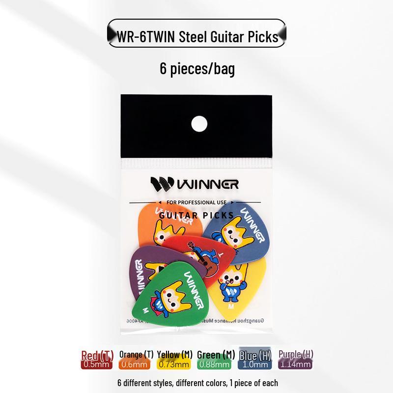 Winner Anti-slip Cartoon Guitar Pick for Folk & Electric Guitars - Ideal for Fingerstyle and Speed Strumming
Winner Anti-slip Cartoon Guitar Pick for Folk & Electric Guitars - Ideal for Fingerstyle and Speed Strumming