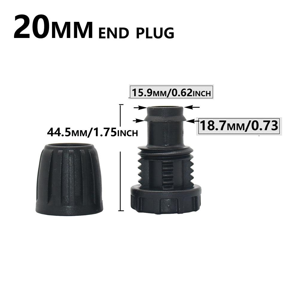 20mm Garden Pe Tube Connector Lock Nut 20 to 16 to 4/7mm Reducing Tee Barb Fitting Elbow End Plug Watering Hose Coupler
20mm Garden Pe Tube Connector Lock Nut 20 to 16 to 4/7mm Reducing Tee Barb Fitting Elbow End Plug Watering Hose Coupler