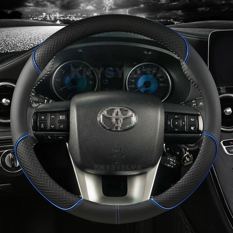 Шкіряний чохол на кермо з мікрофібри для автомобільних аксесуарів Toyota Fortuner 2016-Hilux 2015-2022 синій
Шкіряний чохол на кермо з мікрофібри для автомобільних аксесуарів Toyota Fortuner 2016-Hilux 2015-2022 синій