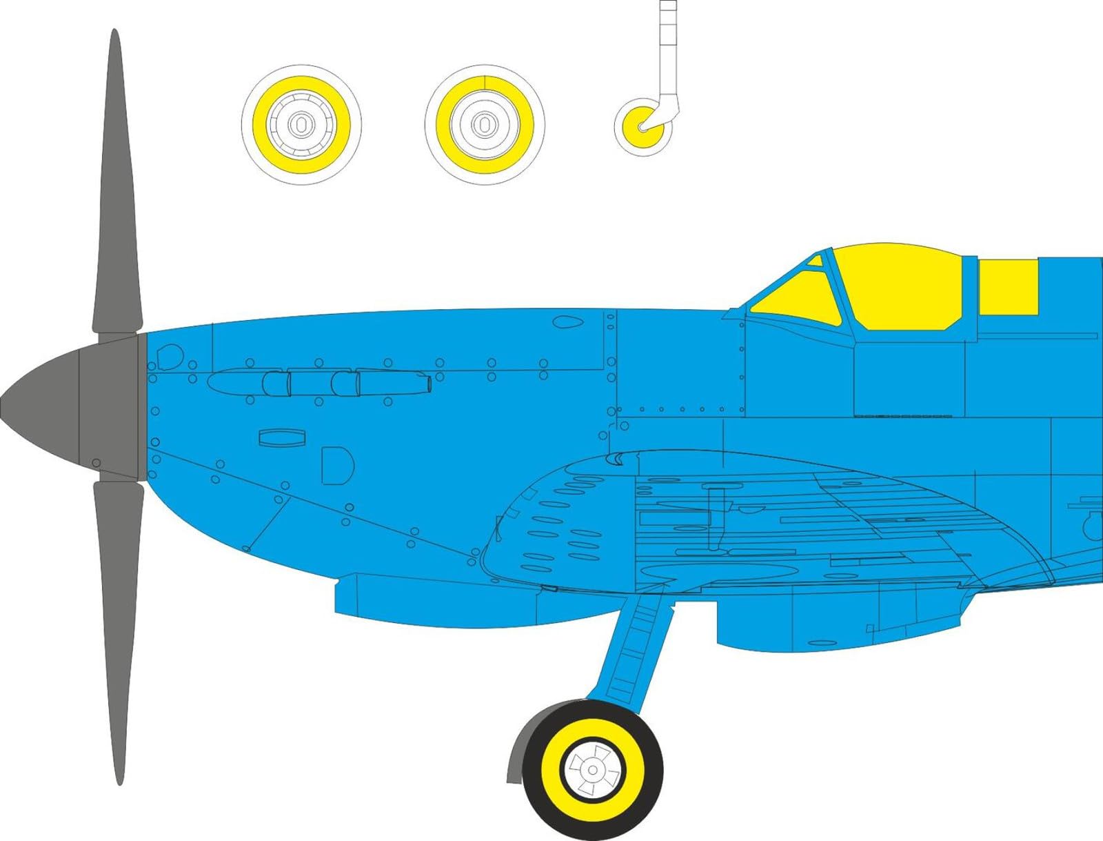 Eduard Supermarine Spitfire Paint Masking Stickers Plastic Model Kits EDUEX1159 1/48 Mk.IXe (for Airfix) (Airplane)
Eduard Supermarine Spitfire Paint Masking Stickers Plastic Model Kits EDUEX1159 1/48 Mk.IXe (for Airfix) (Airplane)