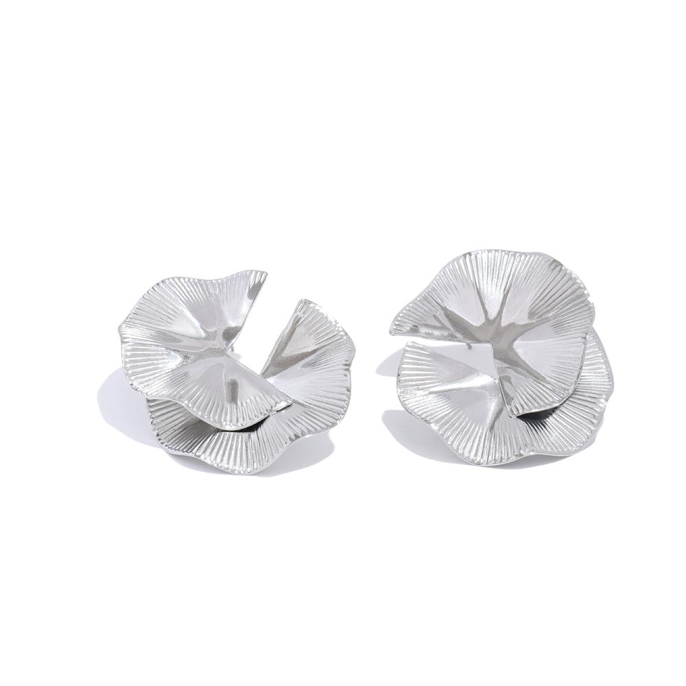 Yhpup Creative Stainless Steel Metal Flower Big Stud Earrings Fashion Attractive Statement Jewelry Women Personality Gift
Yhpup Creative Stainless Steel Metal Flower Big Stud Earrings Fashion Attractive Statement Jewelry Women Personality Gift