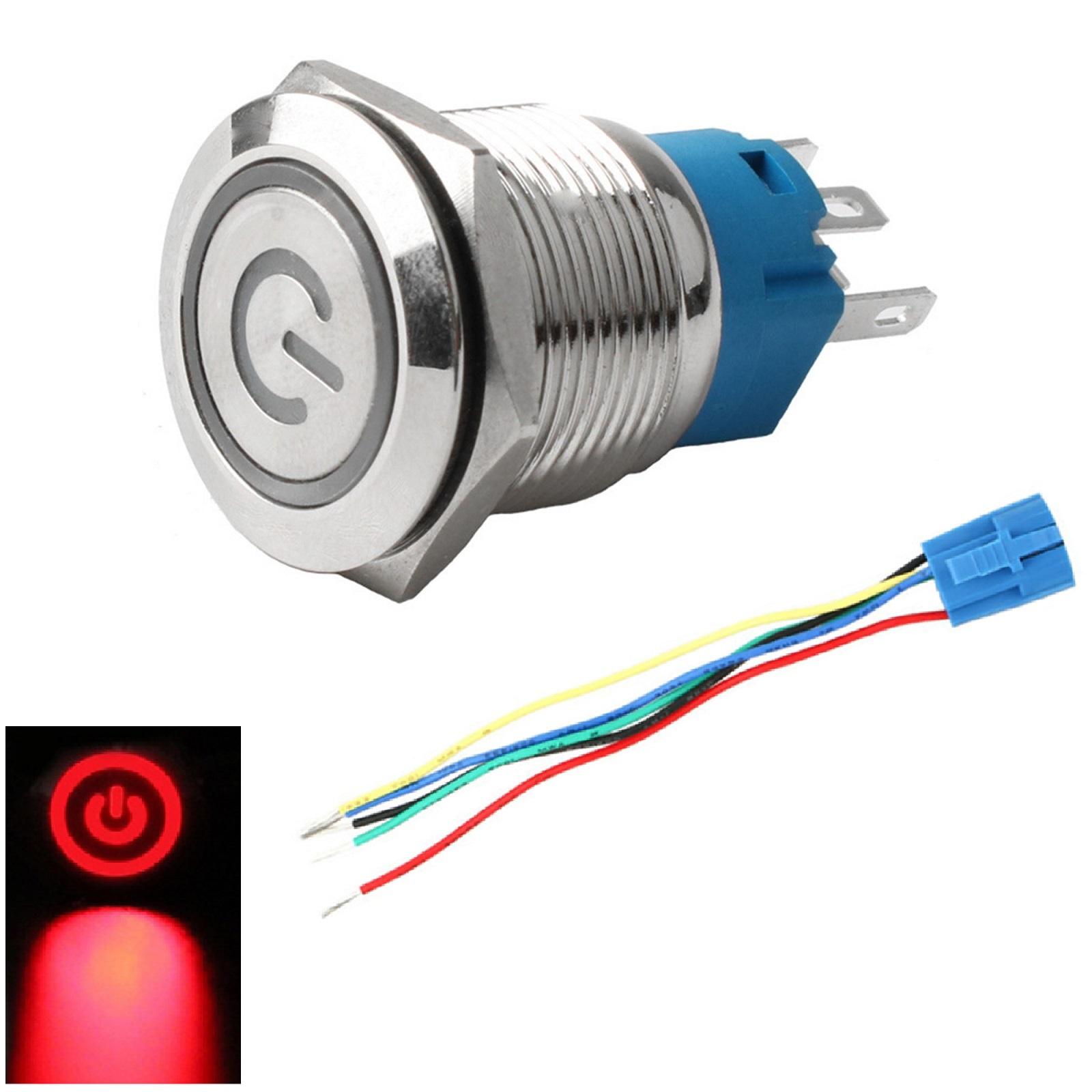 1pc Metal Push Button Switch With LED Indicator Light For 12-24V Automotive Marine Accessories Easy To Install красный
1pc Metal Push Button Switch With LED Indicator Light For 12-24V Automotive Marine Accessories Easy To Install красный