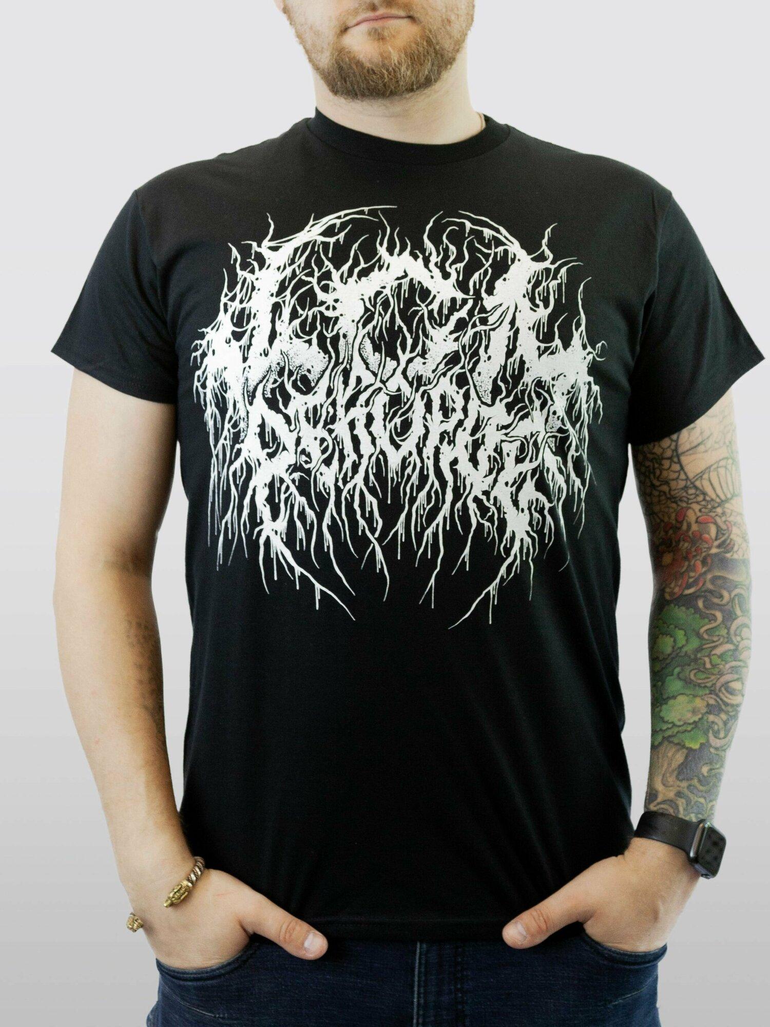Black fitted t-shirt with print and text 4XL
Black fitted t-shirt with print and text 4XL